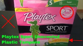 ✅ How To Use Playtex Sport Unscented Plastic Tampons Review [upl. by Lukash94]