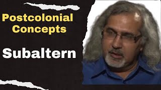 Subaltern Postcolonial Theory concepts  Postcolonialism [upl. by Dotson616]