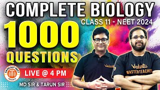 Solve 1000 Questions in One Shot 🎯 Complete Biology  NEET 2024  MD Sir amp Tarun Sir [upl. by Schroder872]