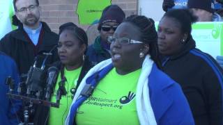 Video Walmart Workers Walk out [upl. by Nyliak]