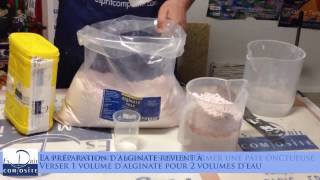 Comment faire Moulage dune main en alginate roseTirage en plâtre synthétique [upl. by Einnob]