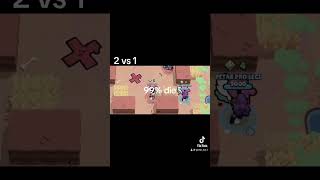 2 vs 1 solo showdown brawlstars bs teamers [upl. by Morentz]