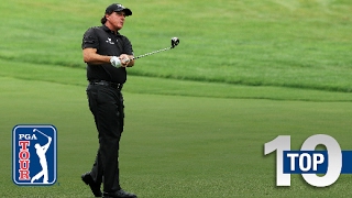 Phil Mickelsons top10 great escapes on the PGA TOUR [upl. by Ojoj]