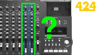 TASCAM 424 MKIII 4TRACK Cassette Recorder Inputs 5 amp 6  424recordingcom [upl. by Renault]