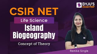 CSIR NET BYJUS  Island Biogeography  Ecology  CSIR NET Life Science 2023 [upl. by Nedrob]