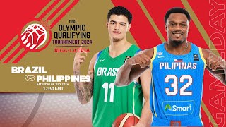 BRAZIL vs PHILIPPINES I FIBA Olympic Qualifying Tournament 2024 I baskemali [upl. by Sada]