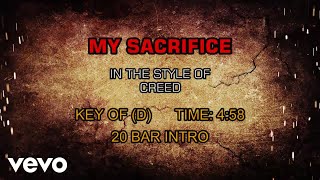 Creed  My Sacrifice Karaoke [upl. by Nileuqaj]