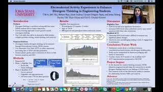 Raje Electrodermal Activity Experiment to Enhance Divergent Thinking in Engineering Students [upl. by Coco]