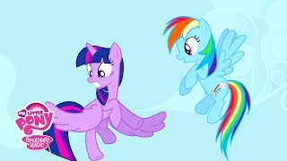 Friendship is Magic Season 4  Twilight Sparkles Flying Lessons Official Clip [upl. by Anneirb711]