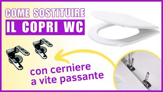 Come montare un Copriwater Universale a Foro Passante su WC Sanitari Distanziato da Parete [upl. by Aillij]