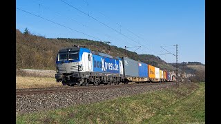 Güterzüge im Blockabstand  Retrack EuroDual 159 GySEV Cargo Vectron TX Logistik uvm im Maintal [upl. by Herschel]