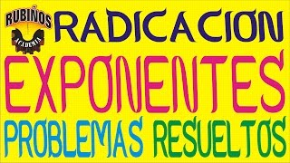 Teoría de Exponentes  Full Problemas Resueltos de Radicación  Secundaria y Pre Universidad [upl. by Libys]