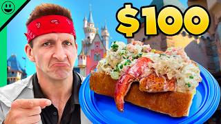 100 Disney Food Challenge in California What a Mess [upl. by Ennovyhs]