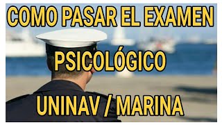 ‼️COMO PASAR EL EXAMEN PSICÓLOGICO DE LA HENM UNINAV  MARINA HCMTIPS Y COMO PREPARARTE PARA EL‼️ [upl. by Remo]