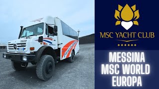 Epic Mount Etna Adventure Cable Car amp Truck Climb with MSC World Europa [upl. by Assina]