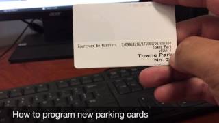 How to program parking cards Using SkiData computer [upl. by Troc]