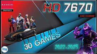 AMD Radeon HD 7670 in 30 GAMES  20222023 [upl. by Pietrek203]