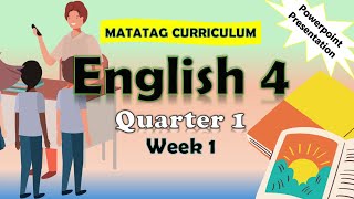 English 4 Q1 Week 1 Matatag Curriculum PowerPoint Presentation matatag matatagcurriculum [upl. by Annekim443]