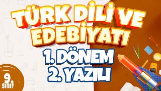 9 Sınıf 1Dönem 2 Yazılı Hazırlık I Türk Dili Ve Edebiyatı [upl. by Braynard]