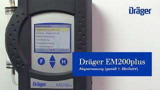 Abgasmessung gemäß 1 BImSchV mit dem Dräger EM200 [upl. by Seppala]