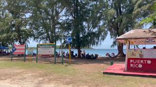 Family Fun in Fajardo Puerto Rico relaxing in the calm waters of Seven Seas Beach [upl. by Harahs]