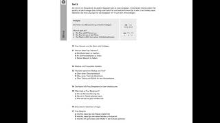 Modelltest DeutschTest für Zuwanderer A2B1 Hören Teil 3 DTZ telc B1 [upl. by Corrianne]