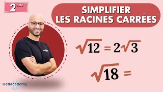 Simplifier une racine carrée  JE TEXPLIQUE [upl. by Lovel673]