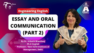 Essay and Oral Communication Part 2  Engineering English  S Chand Academy [upl. by Adyl861]