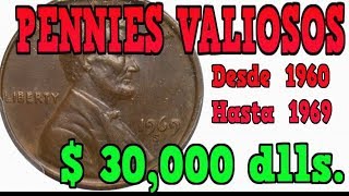 PENNIES DE 1960 A 1969 VALIOSOS BUSCALOS [upl. by Cirilo]