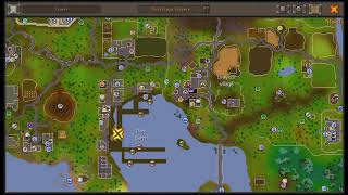 How to get to lobster fishing spot  OSRS F2P Karamja fishing guide [upl. by Esirahs980]