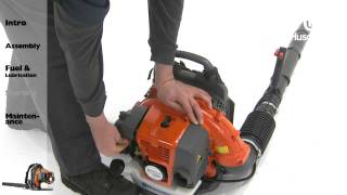 Husqvarna Backpack Blowers  Starting Instructions [upl. by Anitsahs]