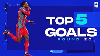 Okerekes perfect goal  Top 5 Goals by cryptocom  Round 20  Serie A 202223 [upl. by Newcomb]