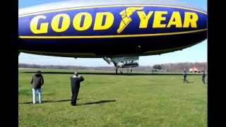 Goodyear blimp takeoffMOV [upl. by Rebhun]