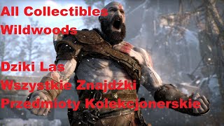 God of War All Collectibles Wildwoods Dziki Las Wszystkie Znajdźki Przedmioty Kolekcjonerskie [upl. by Bijan]