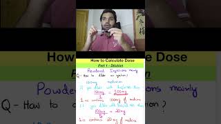 How to Calculate Dose  Part 1 Dilution nursing hospital medical [upl. by Grizelda531]