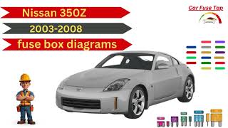 carfusetapNissan 350Z 20032008 Fuse Diagram [upl. by Harvie]