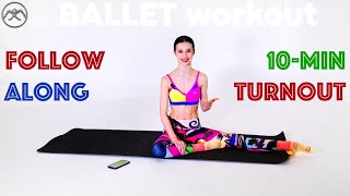 10min followalong TURNOUT WORKOUT with BALLERINA Maria Khoreva [upl. by Theresina]