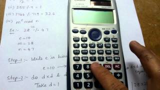 How to calculate a Mod b in Casio fx991ES calculator [upl. by Nahtaneoj]