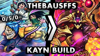 SO I TRIED THEBAUSFFS KAYN BUILD [upl. by Annaillil]