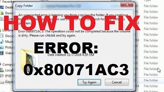 Error 0x80071AC3  How to Fix It [upl. by Enyamrahs895]