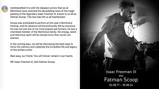 Last Live video of fatman scoop  fatman scoop dead What Happened To Fatman Scoop Aka Isaac Freeman [upl. by Enyehc]