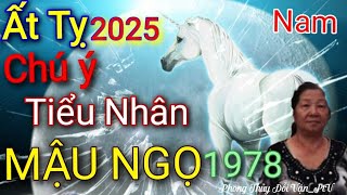 Lá số Tử vi Tuổi MẬU NGỌ 1978 nam mạng Năm Ất Tỵ 2025 chú ý Công việc Khó khăn Tiểu nhân thị phi [upl. by Naesar]