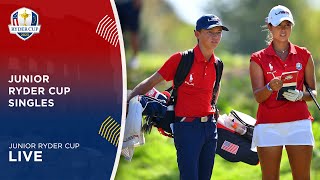 LIVE  Singles  2023 Junior Ryder Cup [upl. by Kela429]