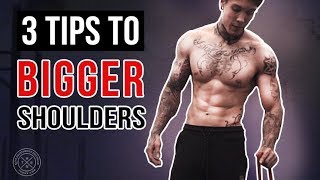 3 Tips For BIGGER SHOULDERS  THENX [upl. by Enneiviv164]