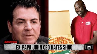 ExPapa Johns CEO INFURIATED That Shaq Replaced Him [upl. by Ellerrehs593]