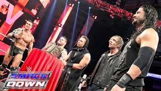 quotMiz TVquot with guests Reigns Ambrose Del Rio amp Owens SmackDown Nov 19 2015 [upl. by Oiramej666]