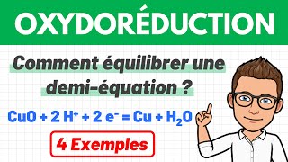 Comment équilibrer une demiéquation électronique  Oxydoréduction  1ère spé  Chimie [upl. by Jaquenette391]