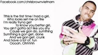 Chris Brown  Poppin Lyrics Video [upl. by Cecile]