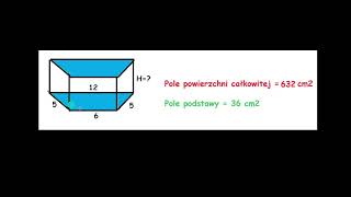 Graniastosłupy  pole powierzchni 4 [upl. by Airotcivairam]