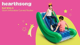 Rock Into Fun  Hearthsong Rock With It Giant Inflatable Curved Rocker [upl. by Encrata]